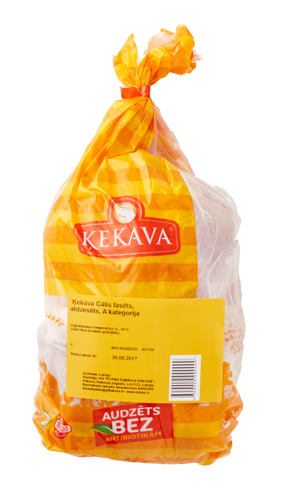 “Putnu fabrika Ķekava” vesels cālis, audzēts bez antibiotikām